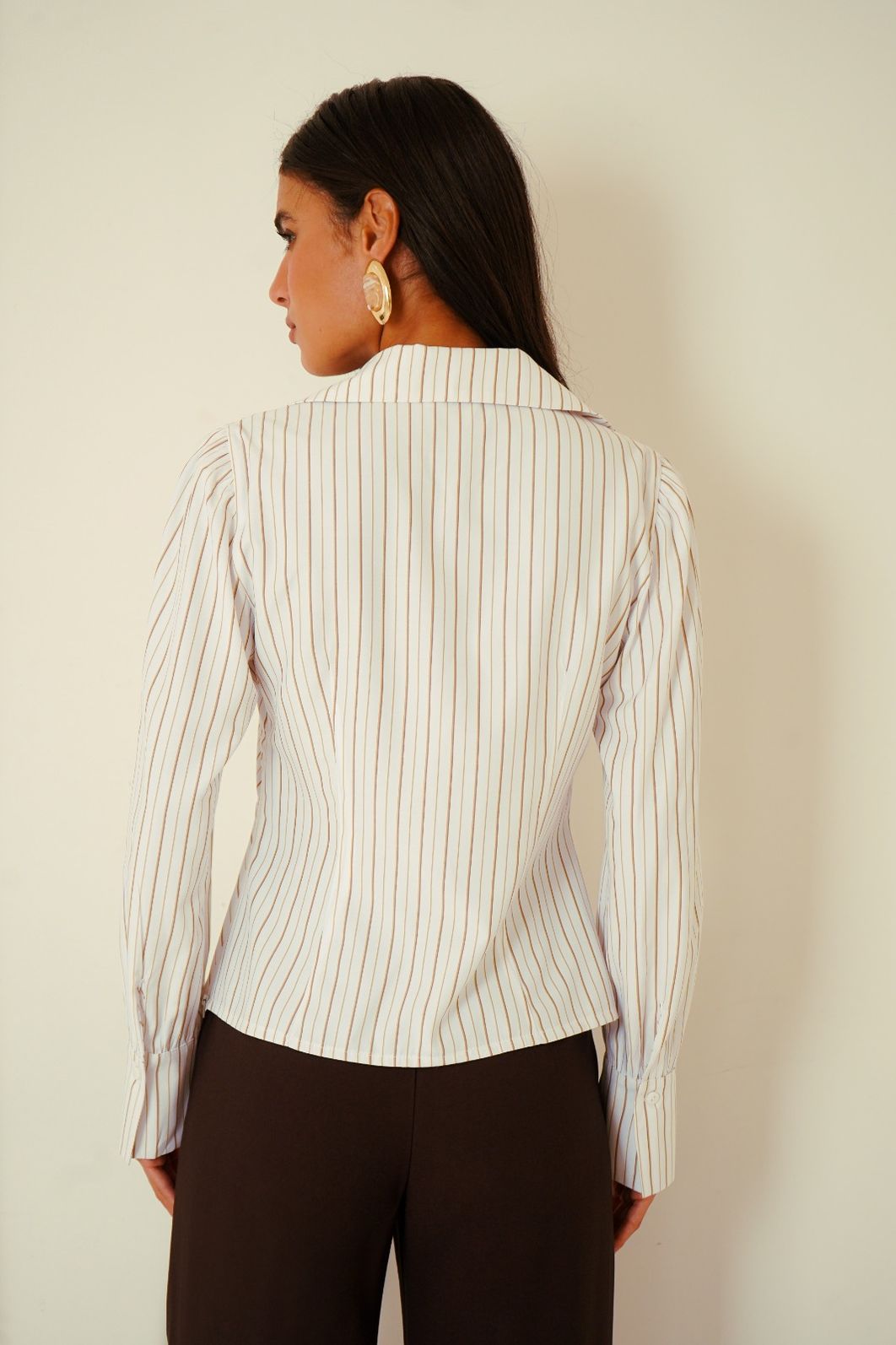 Camisa Tricoline Listrada - Donna Ritz