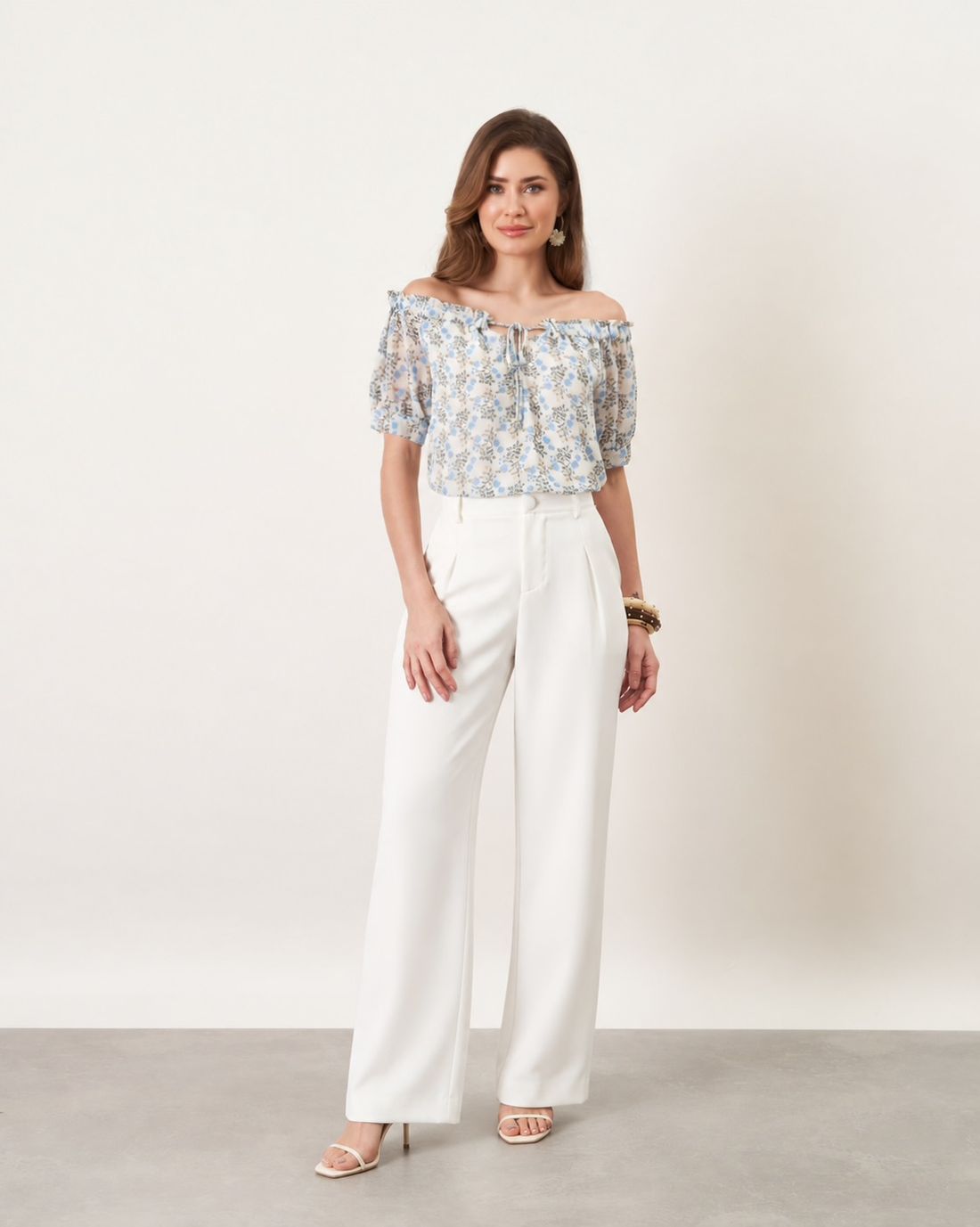 Blusa Ombro a Ombro Estampa Floral - Milalai
