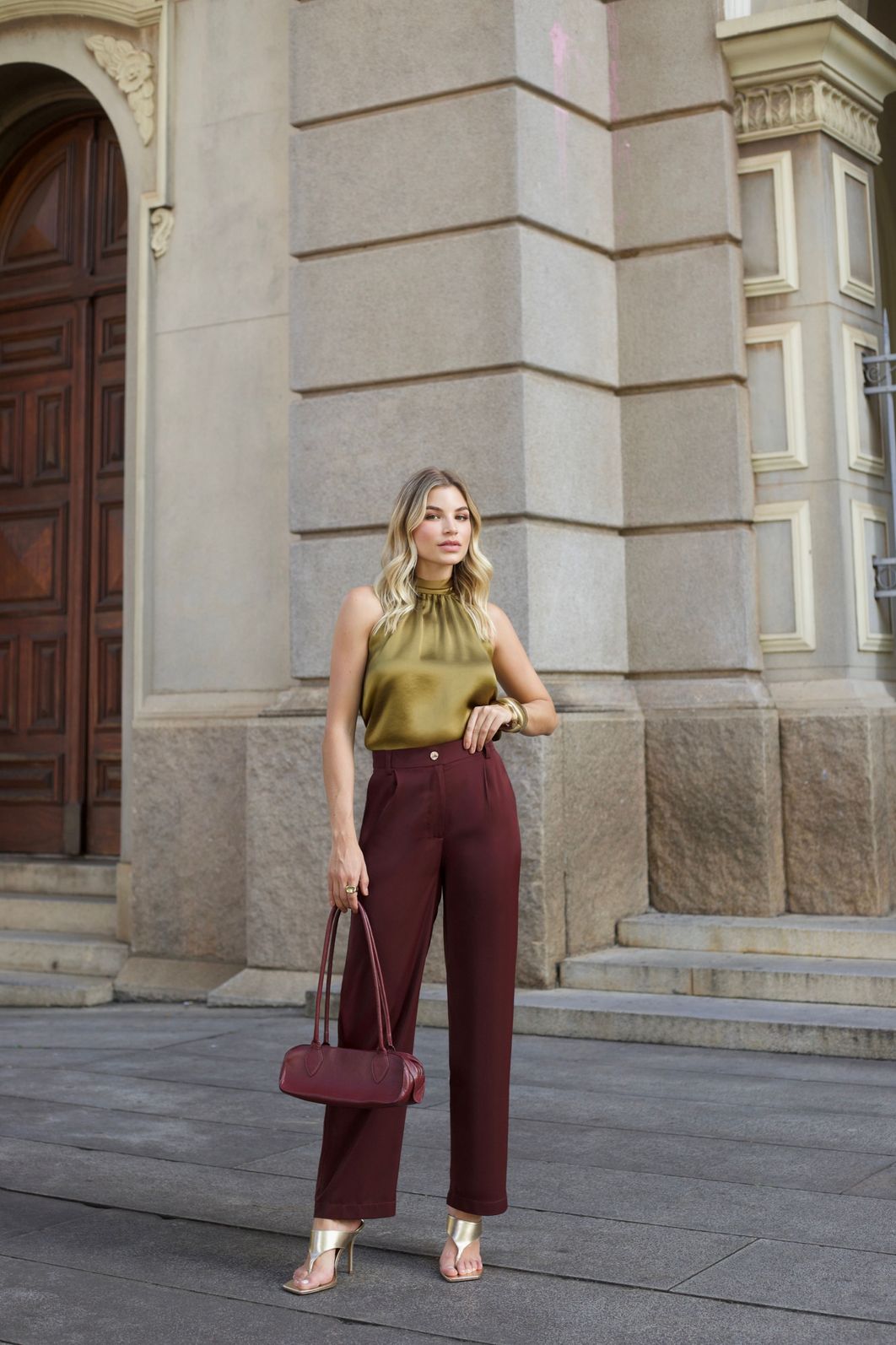 Regata Acetinada Gola Laço - Doce Flor