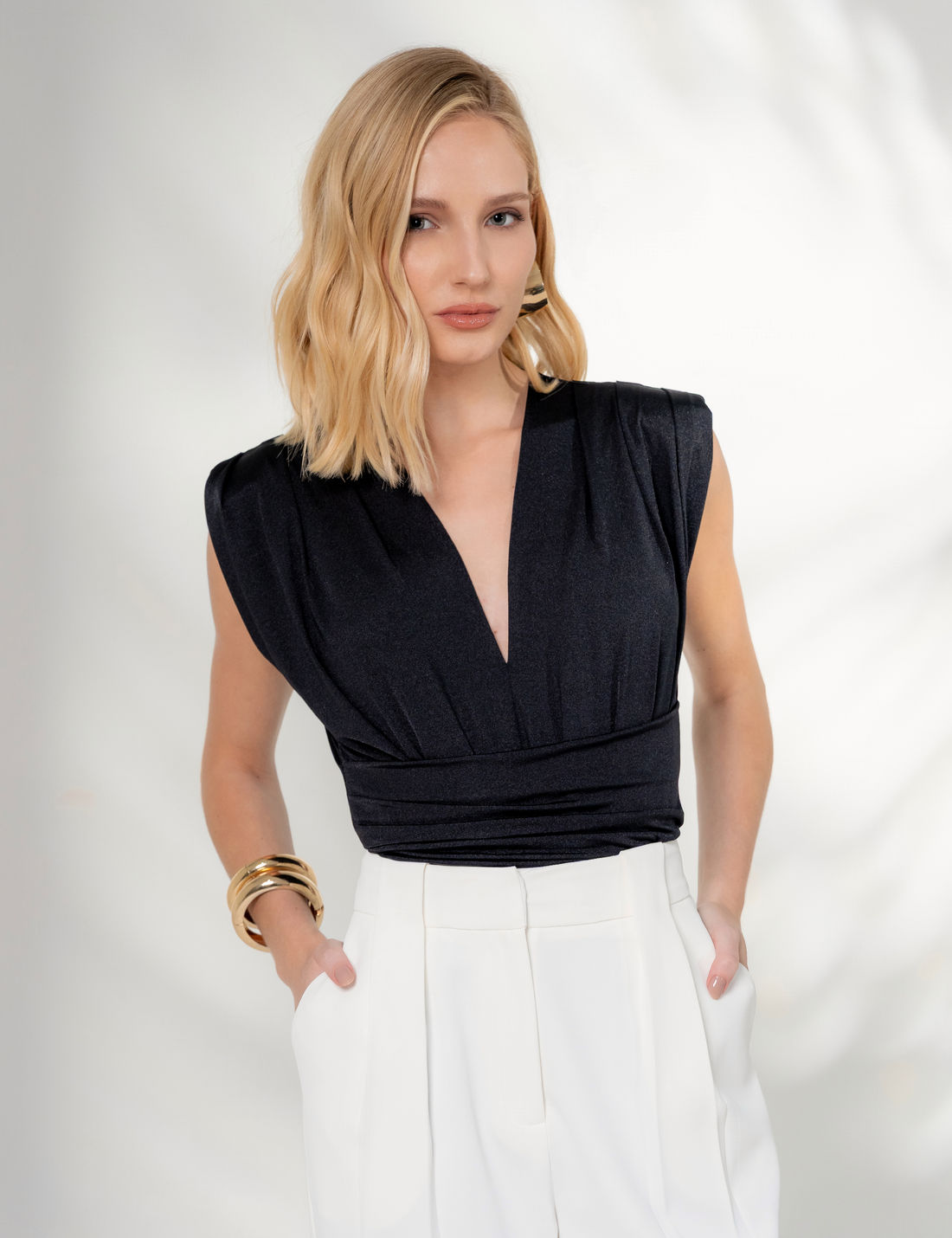 Body Kira Malha Poliamida - Unique Chic Body Kira Malha Poliamida - Unique Chic