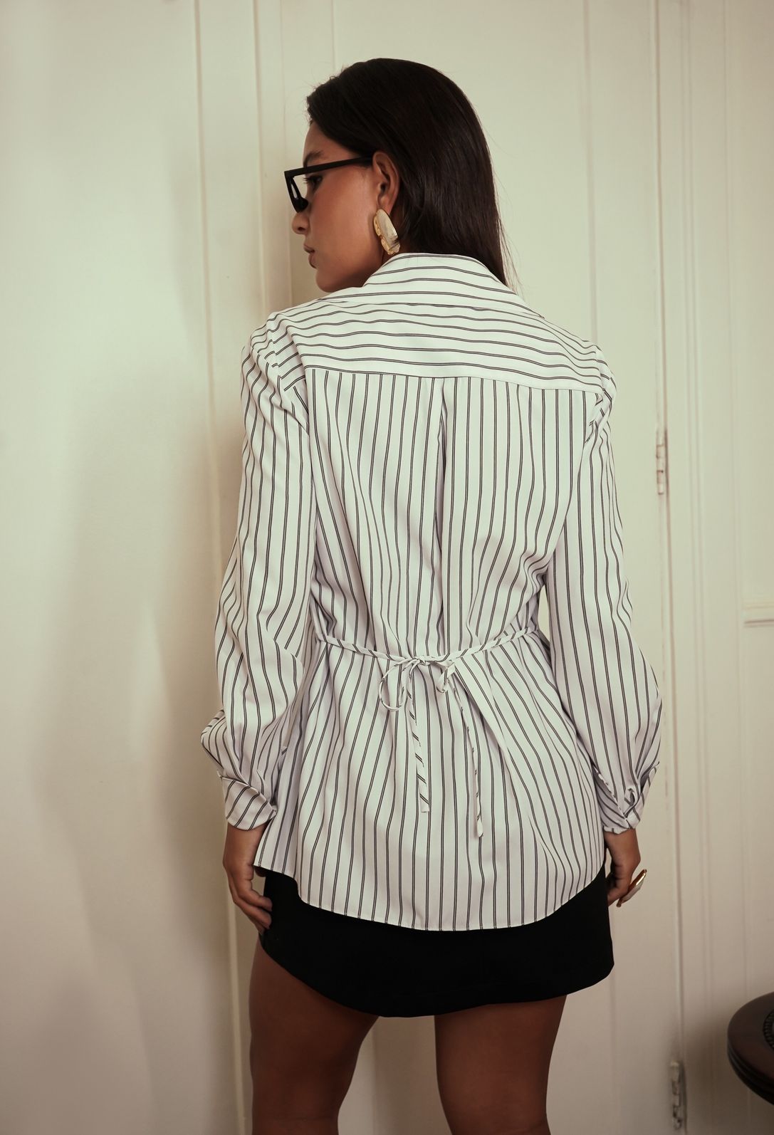 Camisa Listrada Amarração - Donna Ritz Camisa Listrada Amarração - Donna Ritz