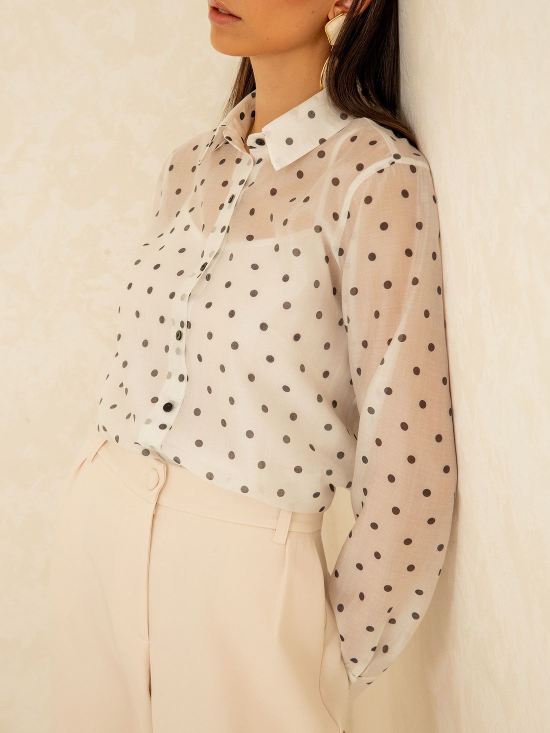 Camisa Liocel Poá - Doce Flor Camisa Liocel Poá - Doce Flor
