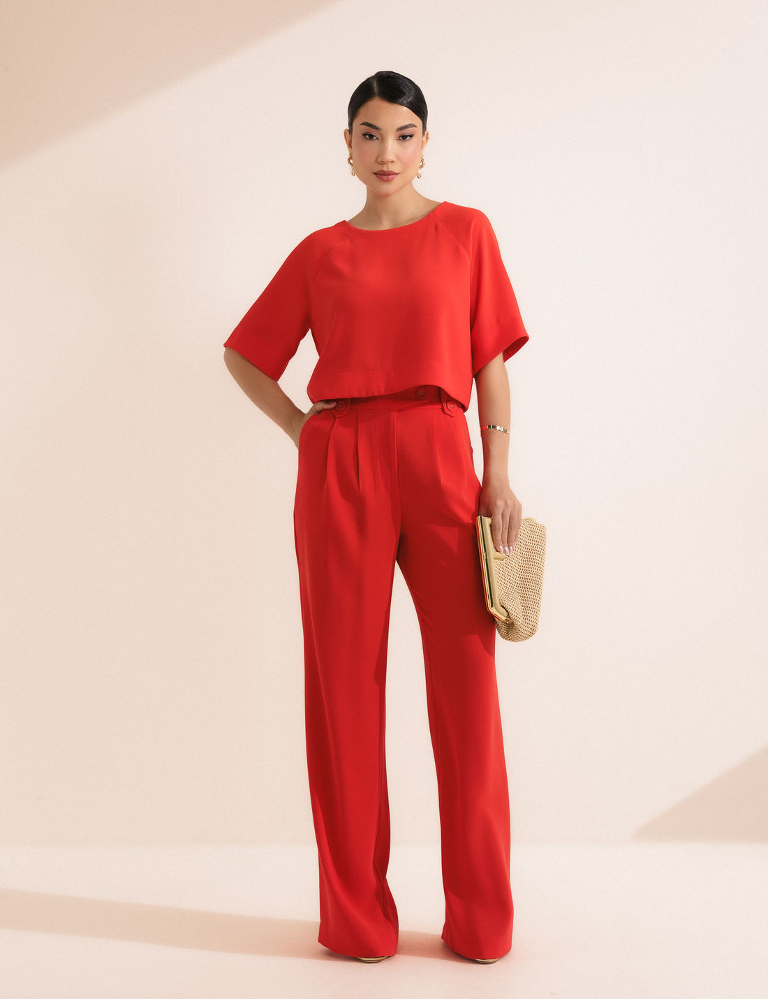 Blusa Recorte Alfaiataria - Unique Chic