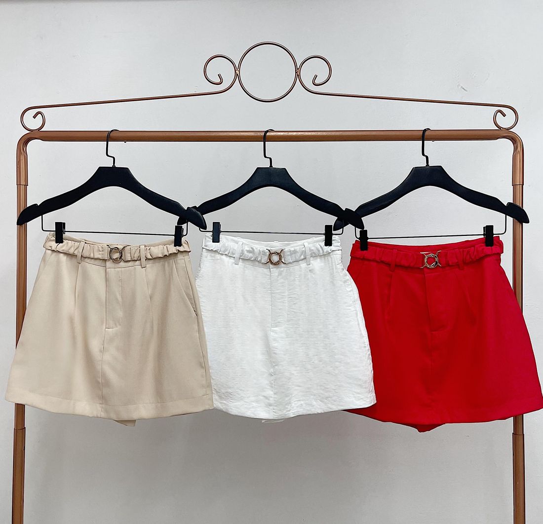 Saia Bolso Twill Cinto Fivela - Milalai Saia Bolso Twill Cinto Fivela - Milalai