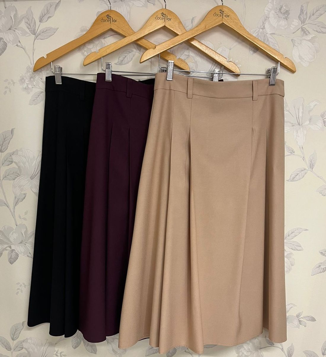 Saia Midi Prega - Doce Flor