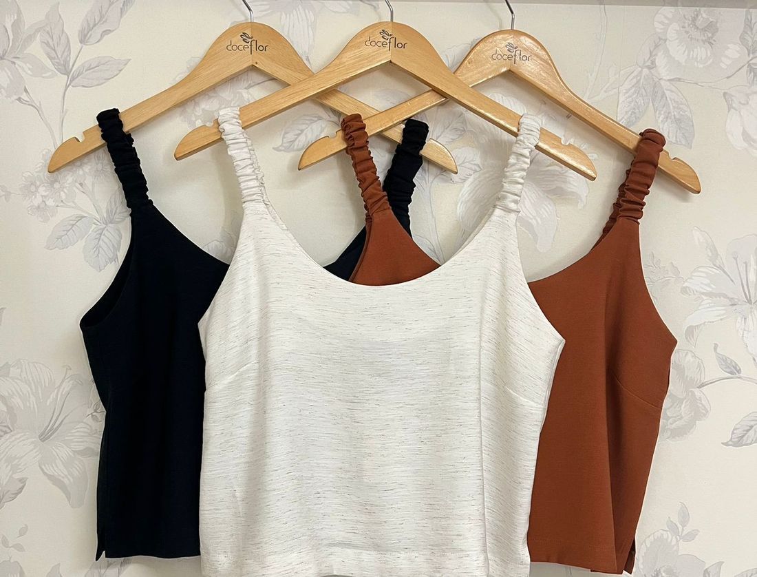 Regata com Alça Franzida - Doce Flor