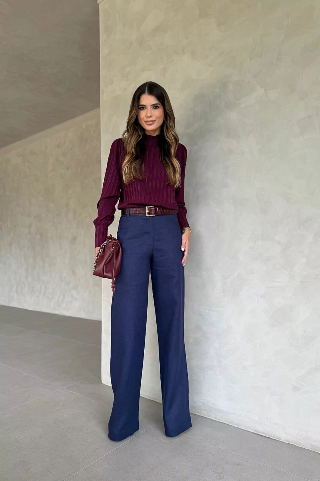 Calça Reta 100% Linho Natural - Doce Flor