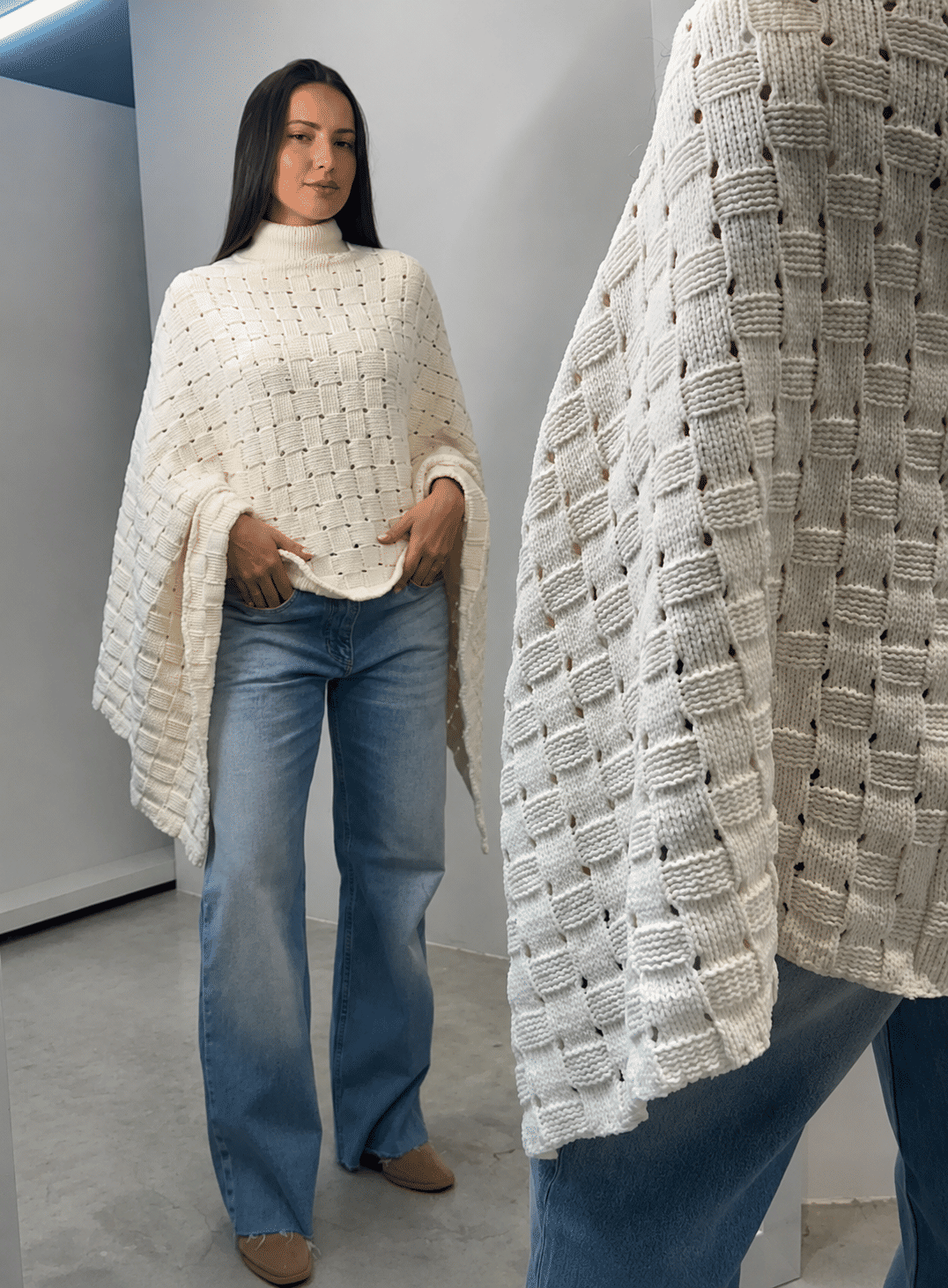 Capa Poncho Tricot Capa Poncho Tricot