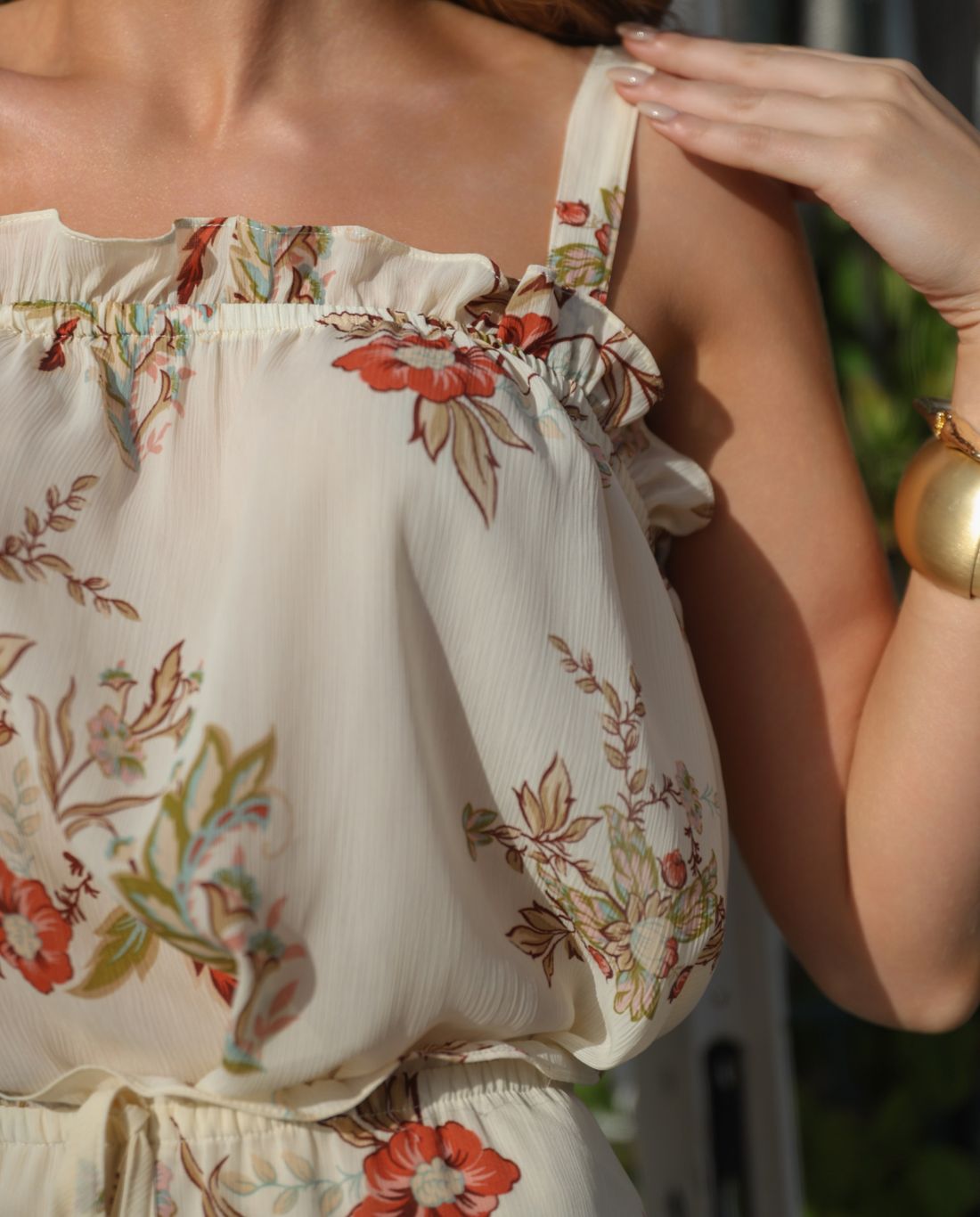 Conjunto Crepe Regata e Saia Floral - Doce Flor