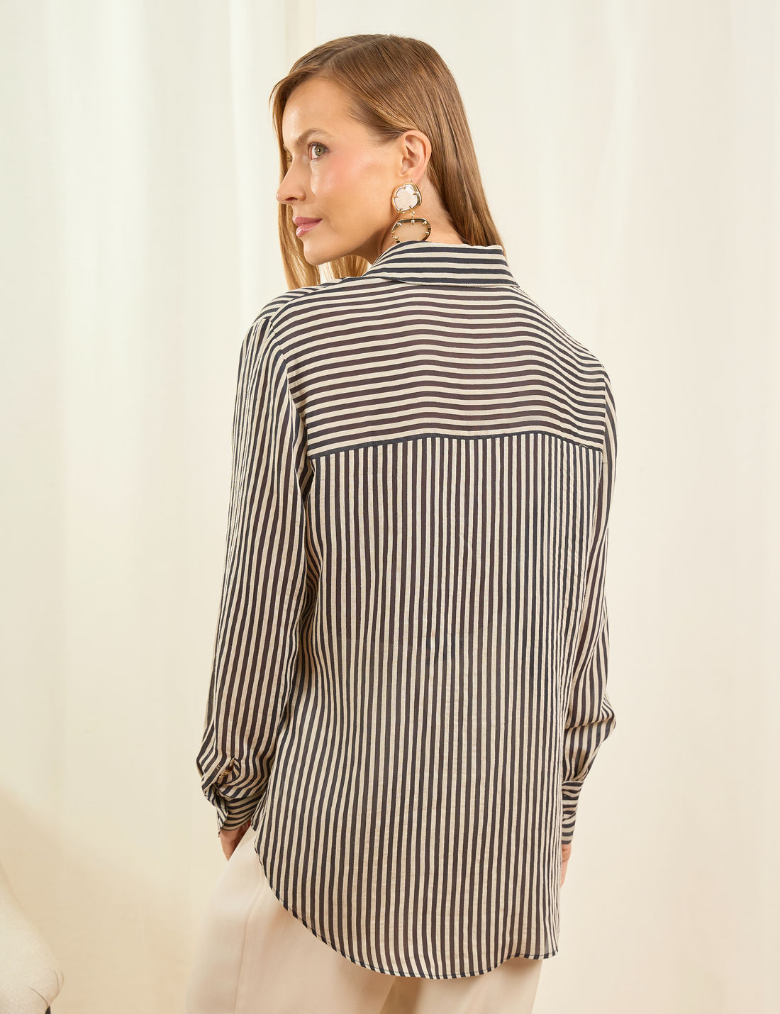 Camisa Zoe Liocel Listrado - Unique Chic Camisa Zoe Liocel Listrado - Unique Chic