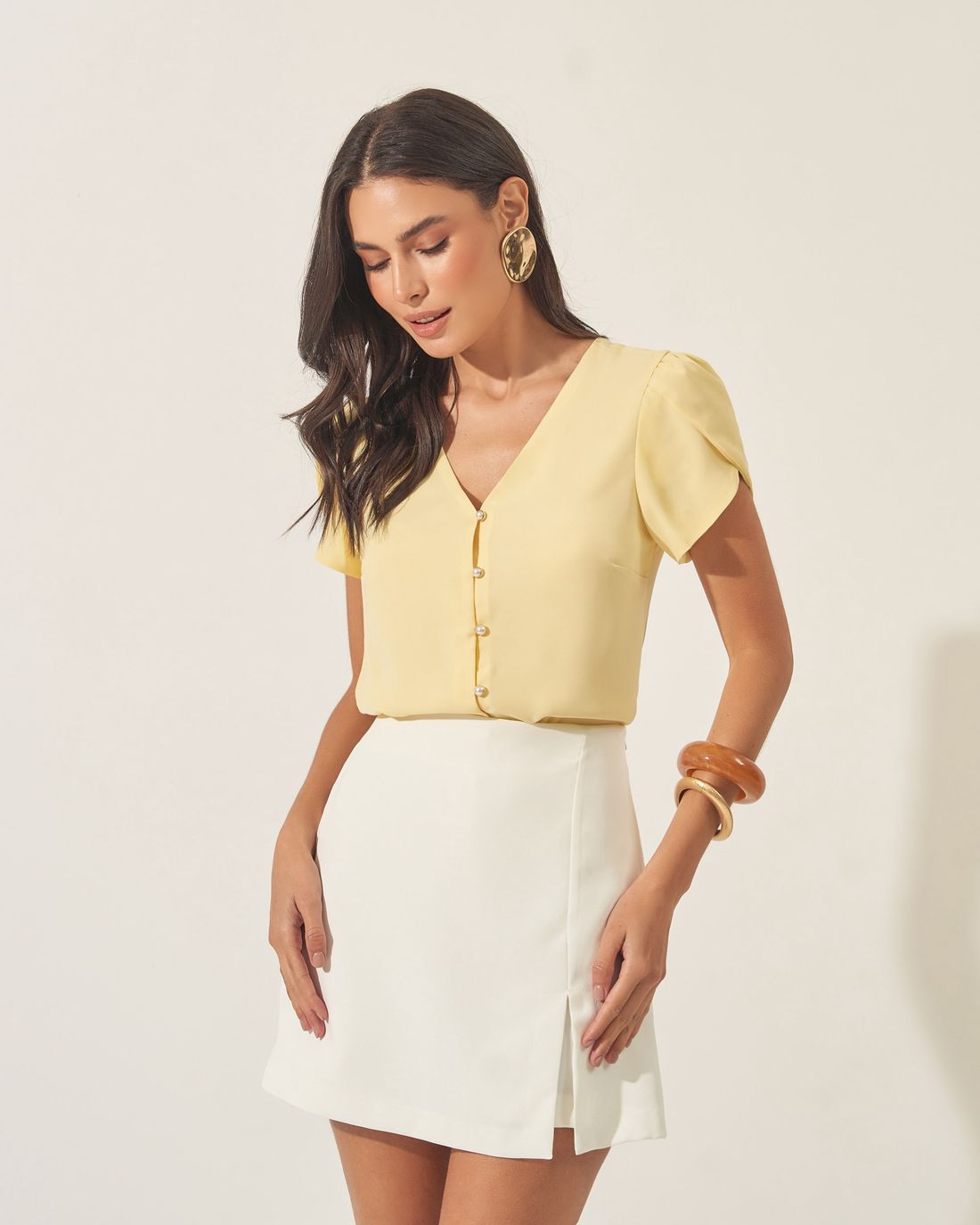 Shorts Saia Alfaiataria - Milalai Shorts Saia Alfaiataria - Milalai