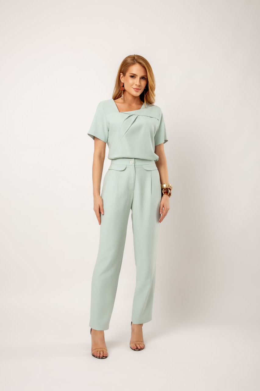Blusa Alfaiataria Mista de Viscose Origami - Doce Flor Blusa Alfaiataria Mista de Viscose Origami - Doce Flor