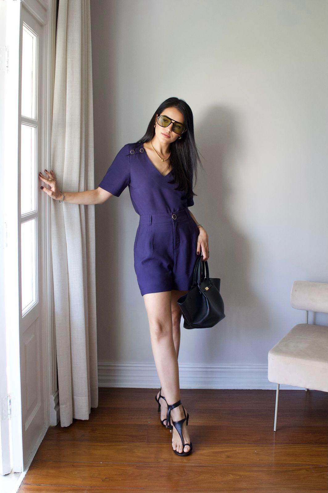 Short Twill Pregas Botão Forrado - Milalai Short Twill Pregas Botão Forrado - Milalai