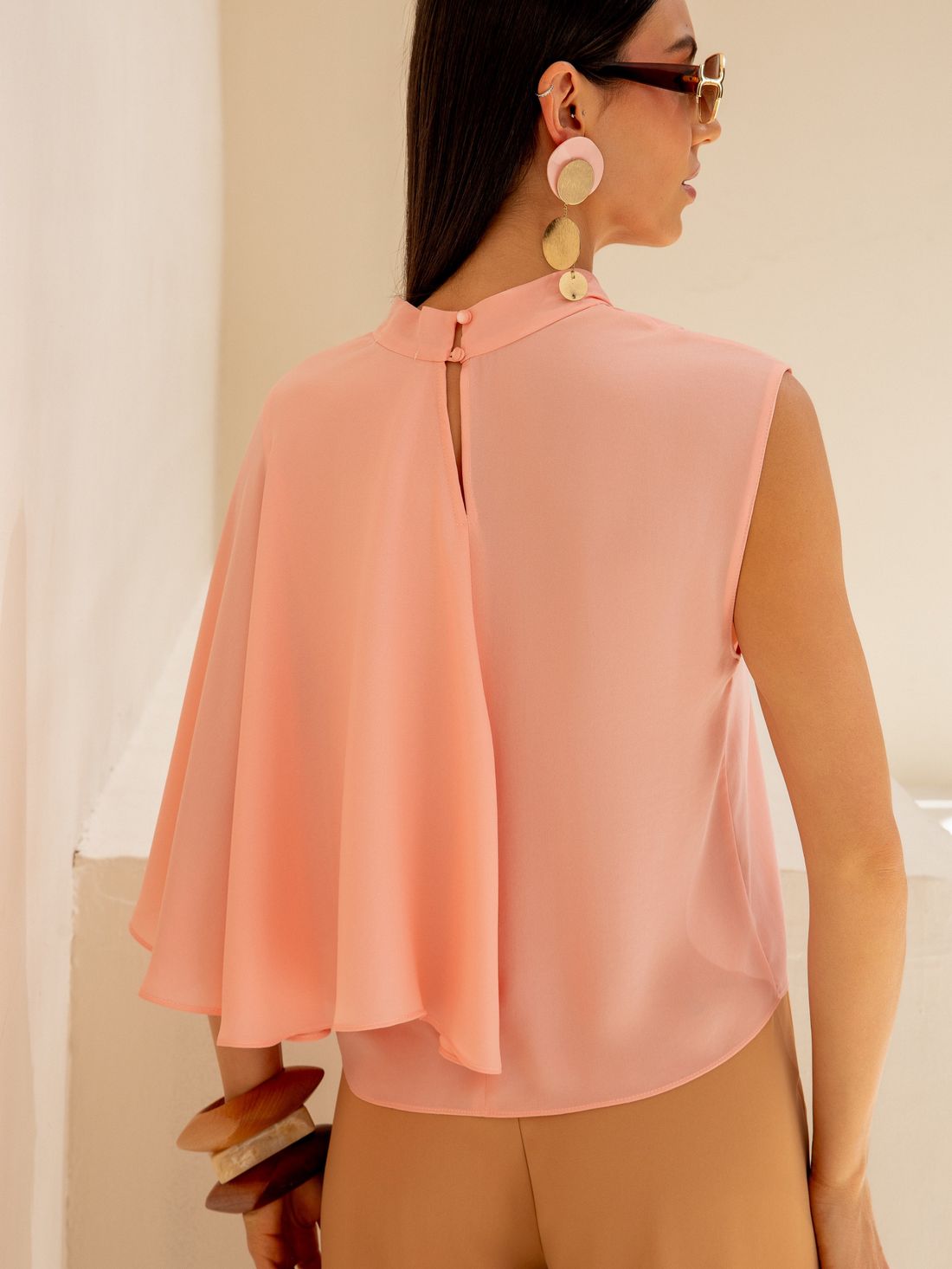 Regata Crepe Capa - Doce Flor Regata Crepe Capa - Doce Flor