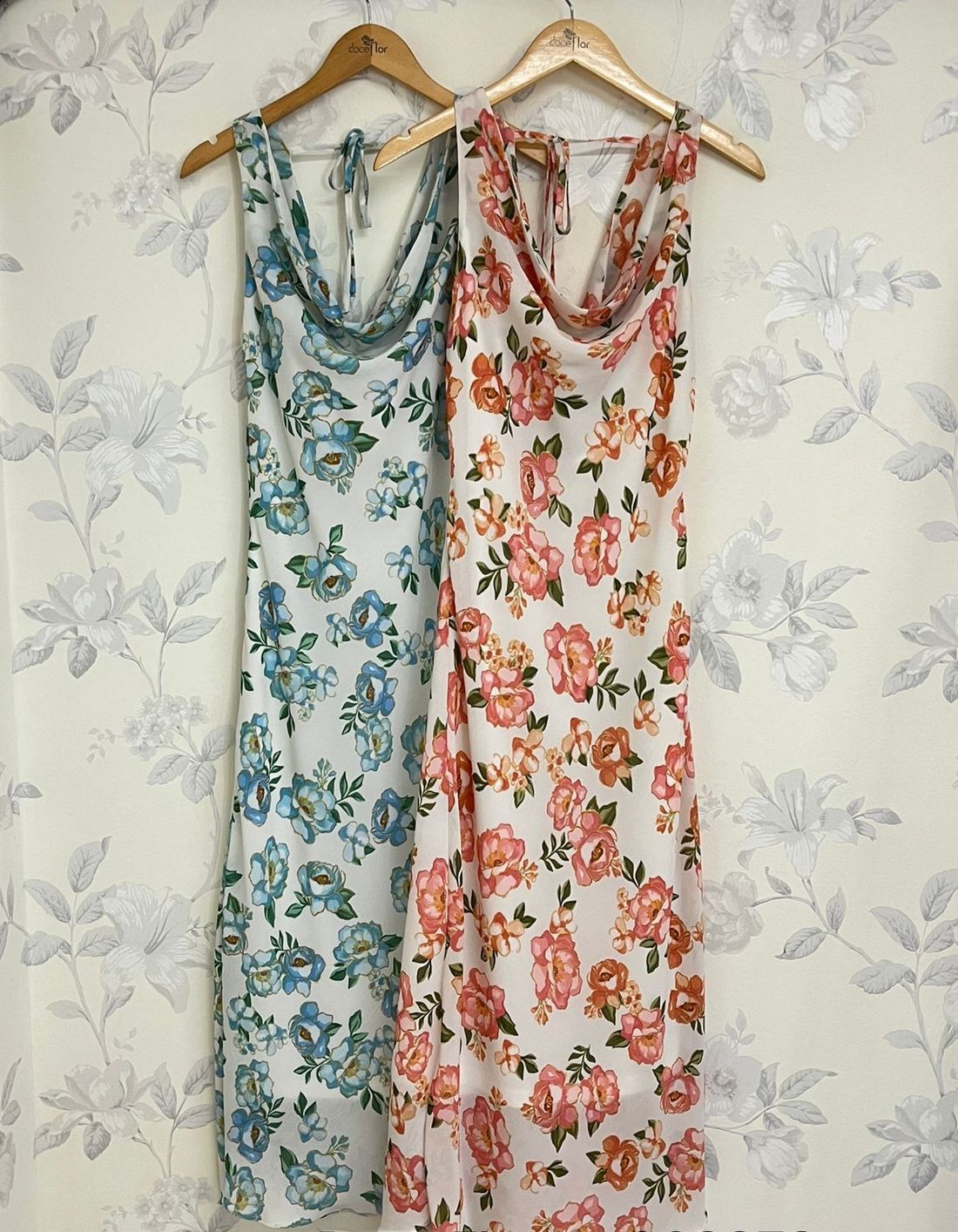 Vestido Longo Decote Degagê Floral - Doce Flor