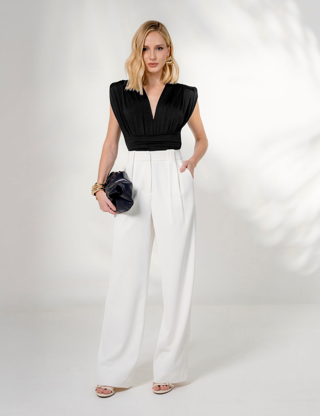 Body Kira Malha Poliamida - Unique Chic Body Kira Malha Poliamida - Unique Chic