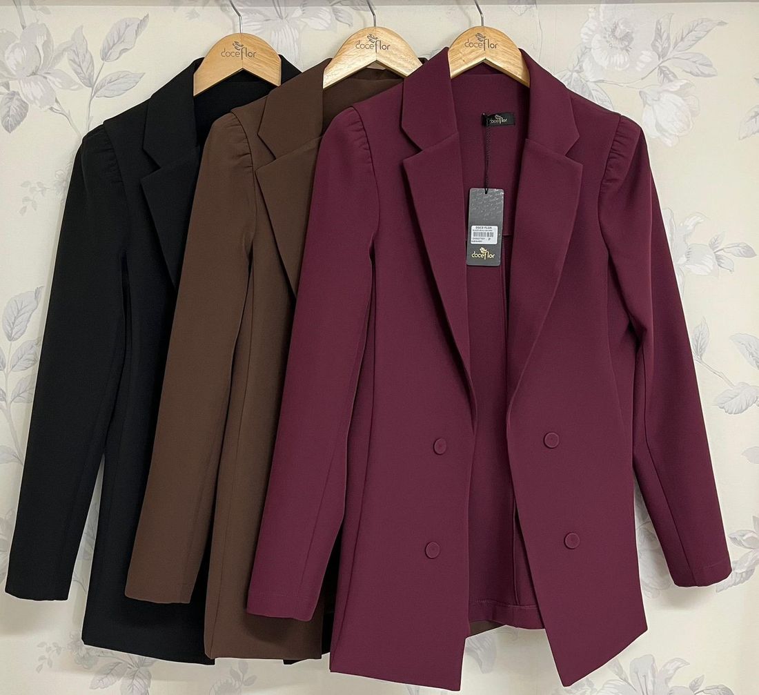 Blazer Alfaiataria Alongado - Doce Flor