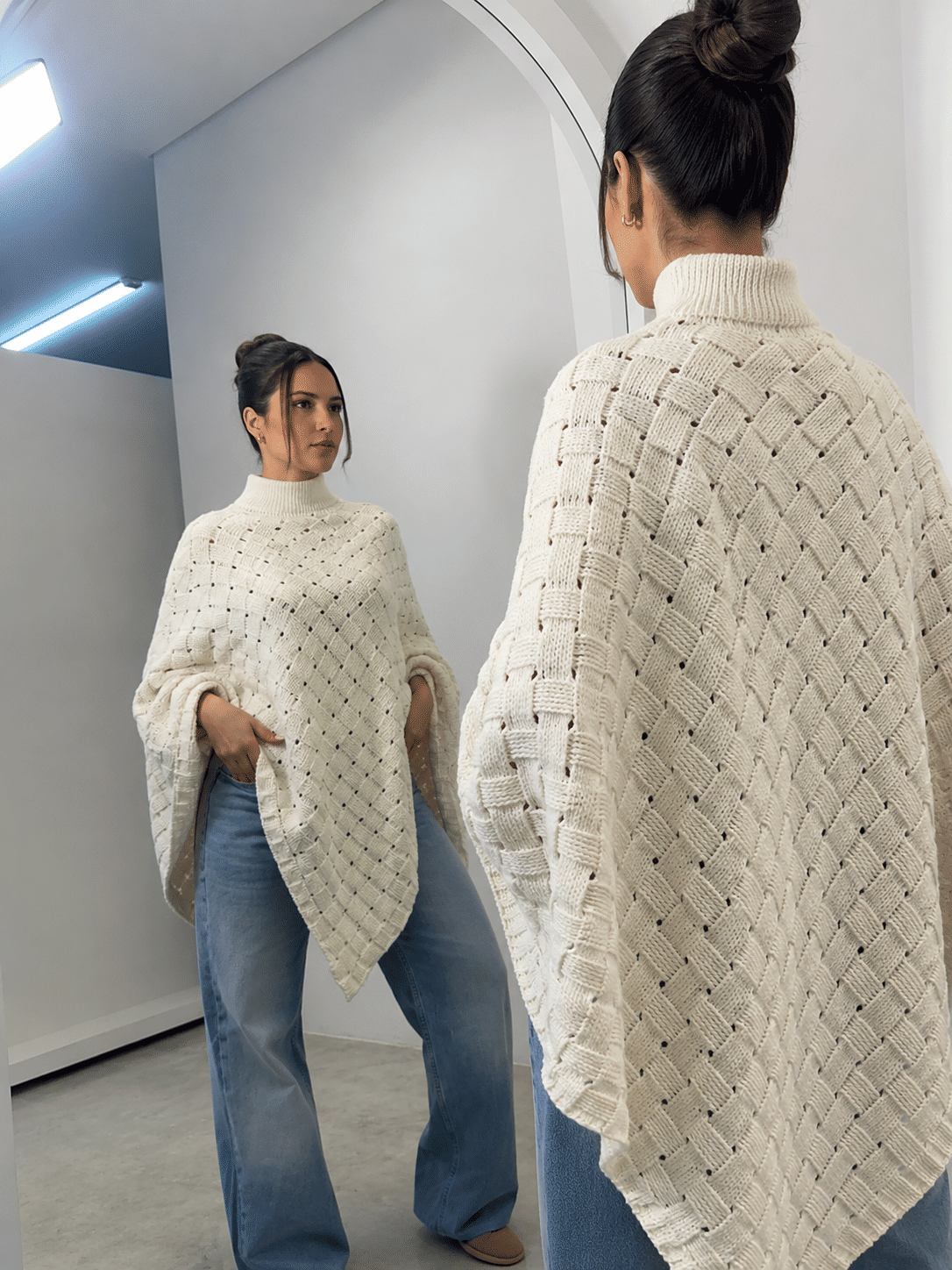 Capa Poncho Tricot Capa Poncho Tricot