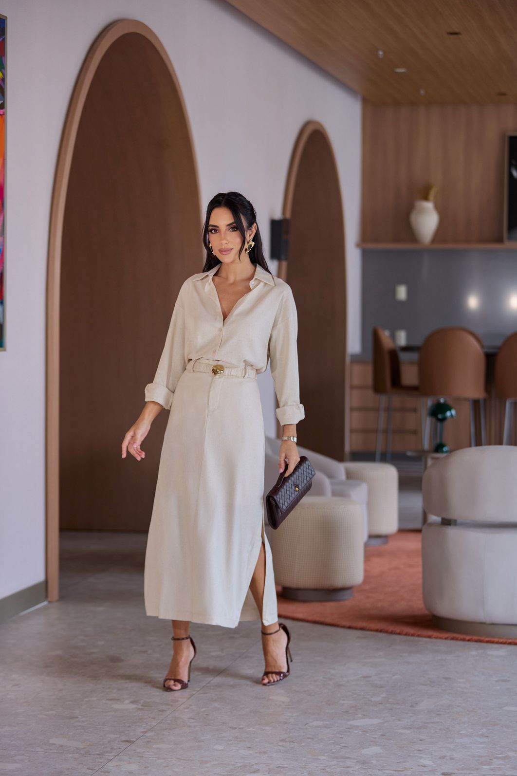 Camisa Viscolinho Botão - Milalai Camisa Viscolinho Botão - Milalai