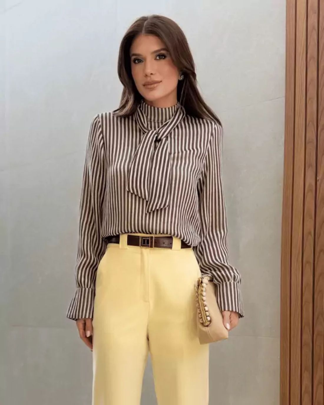 Blusa Listrada Liocel Com Faixa - Donna Ritz Blusa Listrada Liocel Com Faixa - Donna Ritz