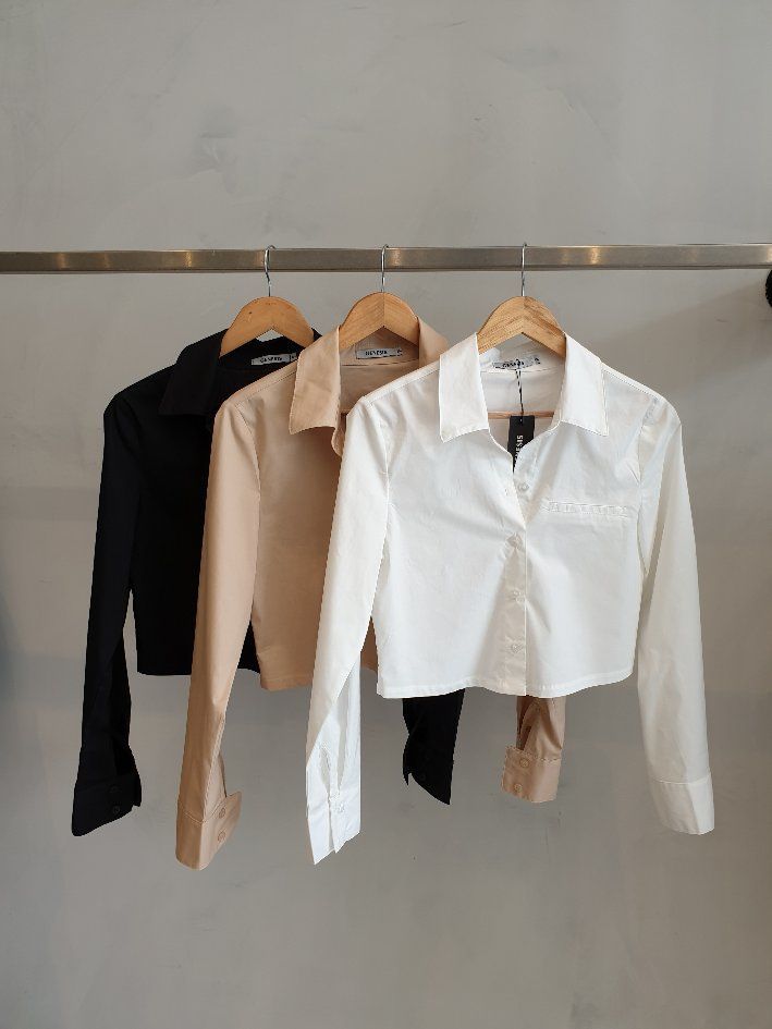 Camisa Cropped Tricoline Algodão Camisa Cropped Tricoline Algodão
