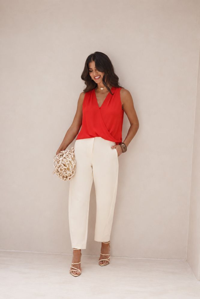 Regata Crepe Transpassada - Donna Ritz