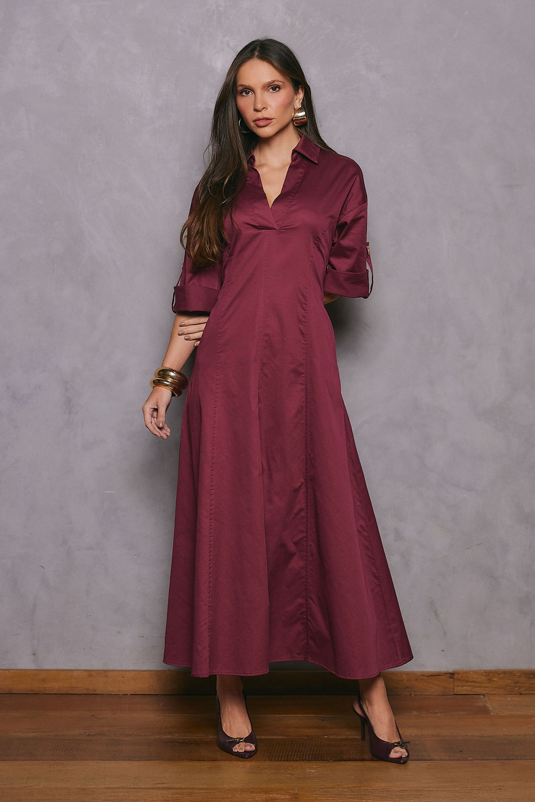 Vestido Chemise Com Corset - Unique Chic