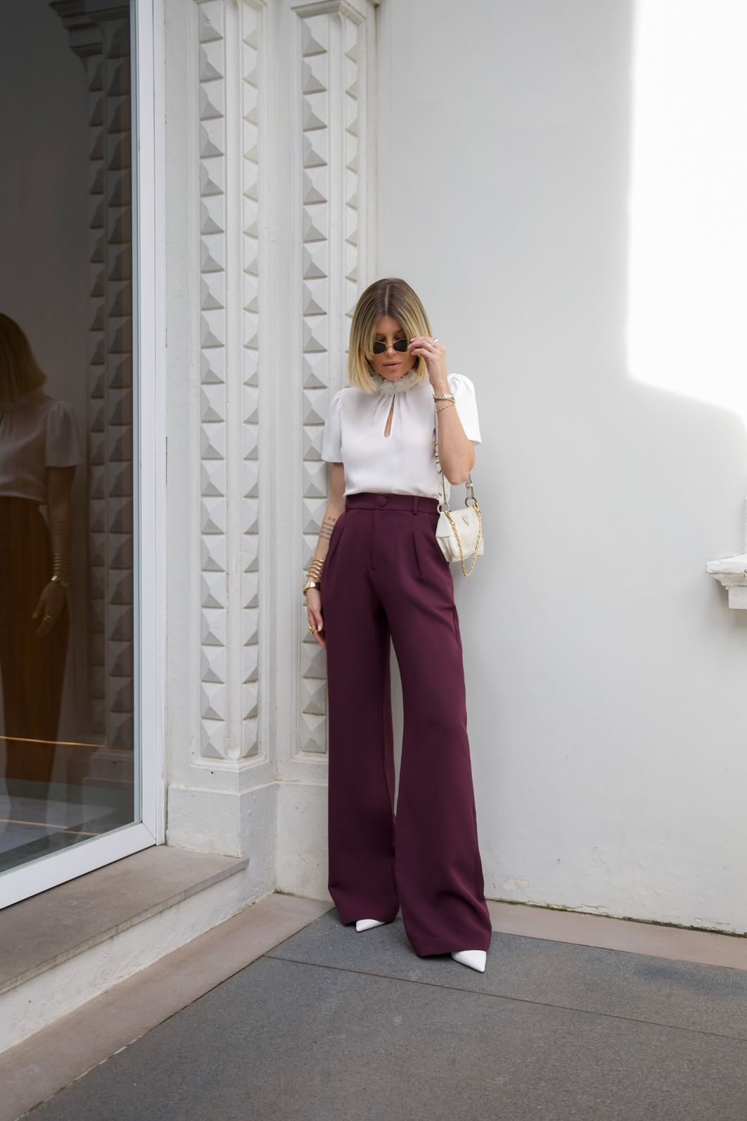 Blusa Crepe Gola Flor - Milalai Blusa Crepe Gola Flor - Milalai