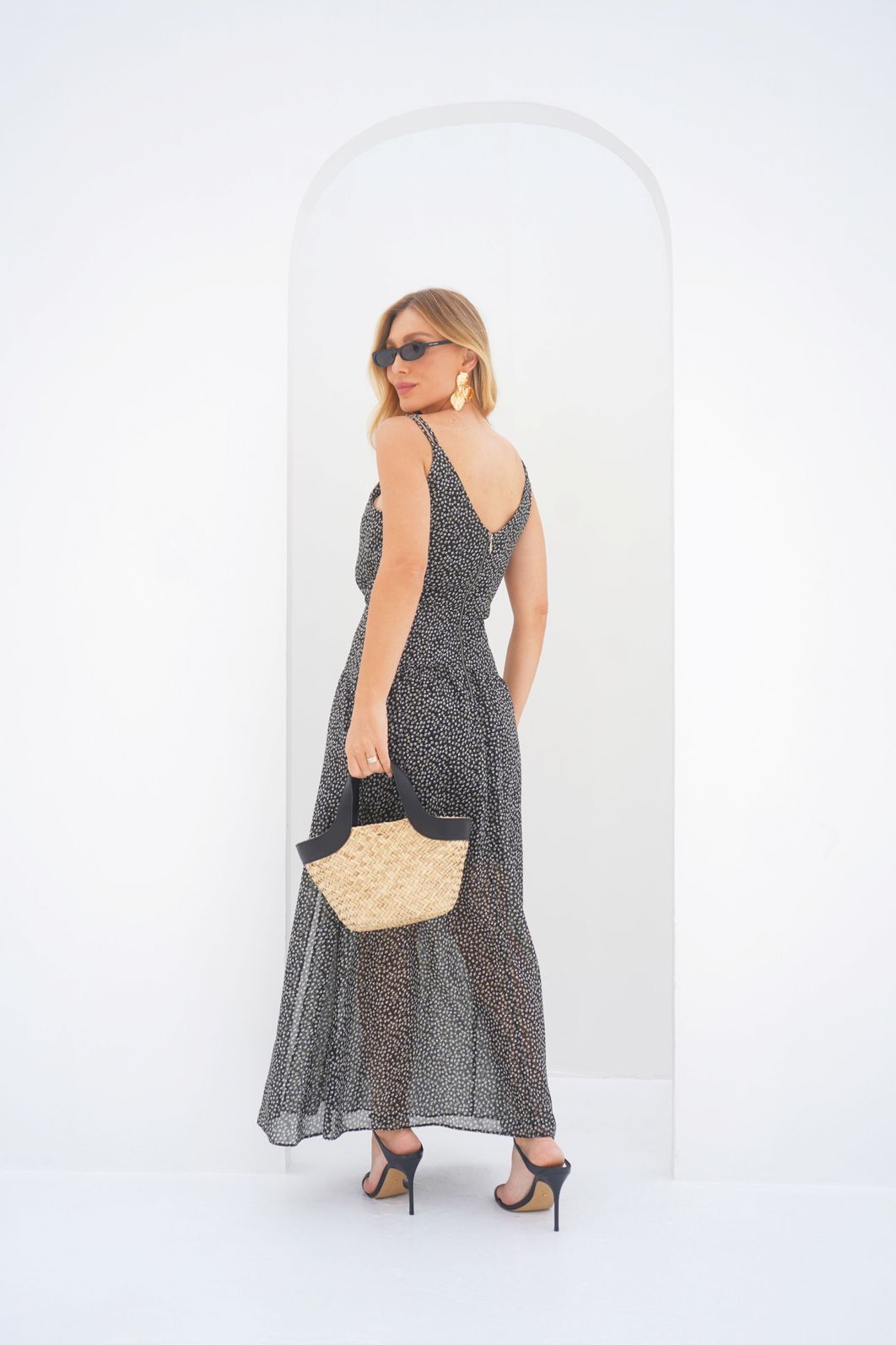 Vestido Longo Transpasse Yoryu Liberty - Donna Ritz Vestido Longo Transpasse Yoryu Liberty - Donna Ritz