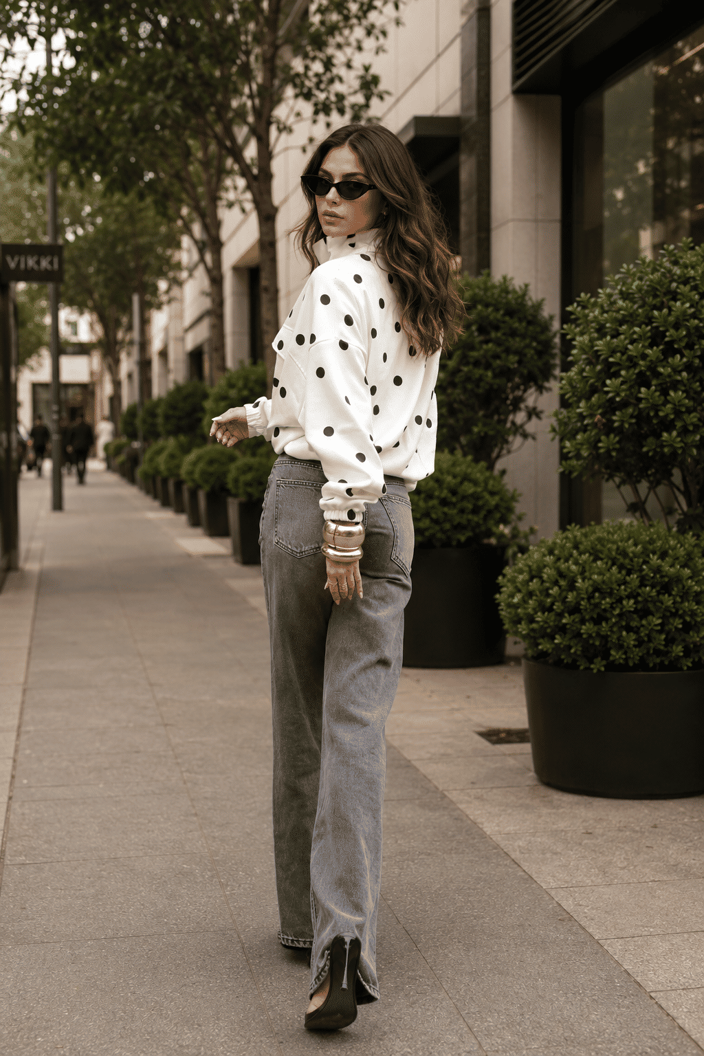 Jaqueta Oversized Poá Jaqueta Oversized Poá
