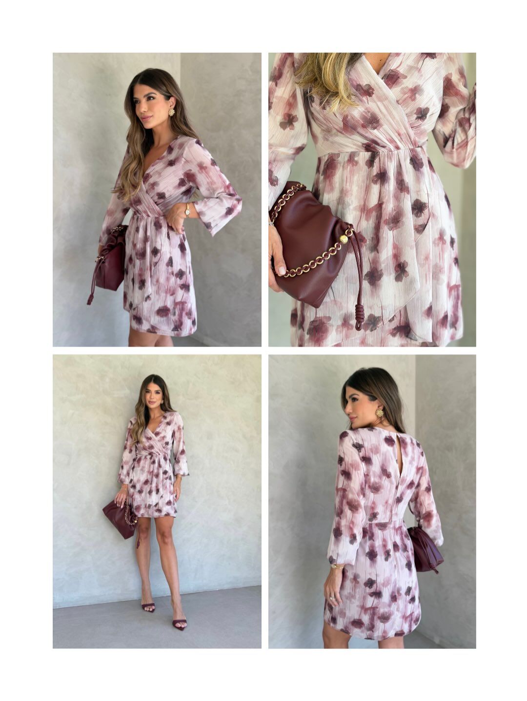 Vestido Curto Estampa Floral Exclusiva - Donna Ritz