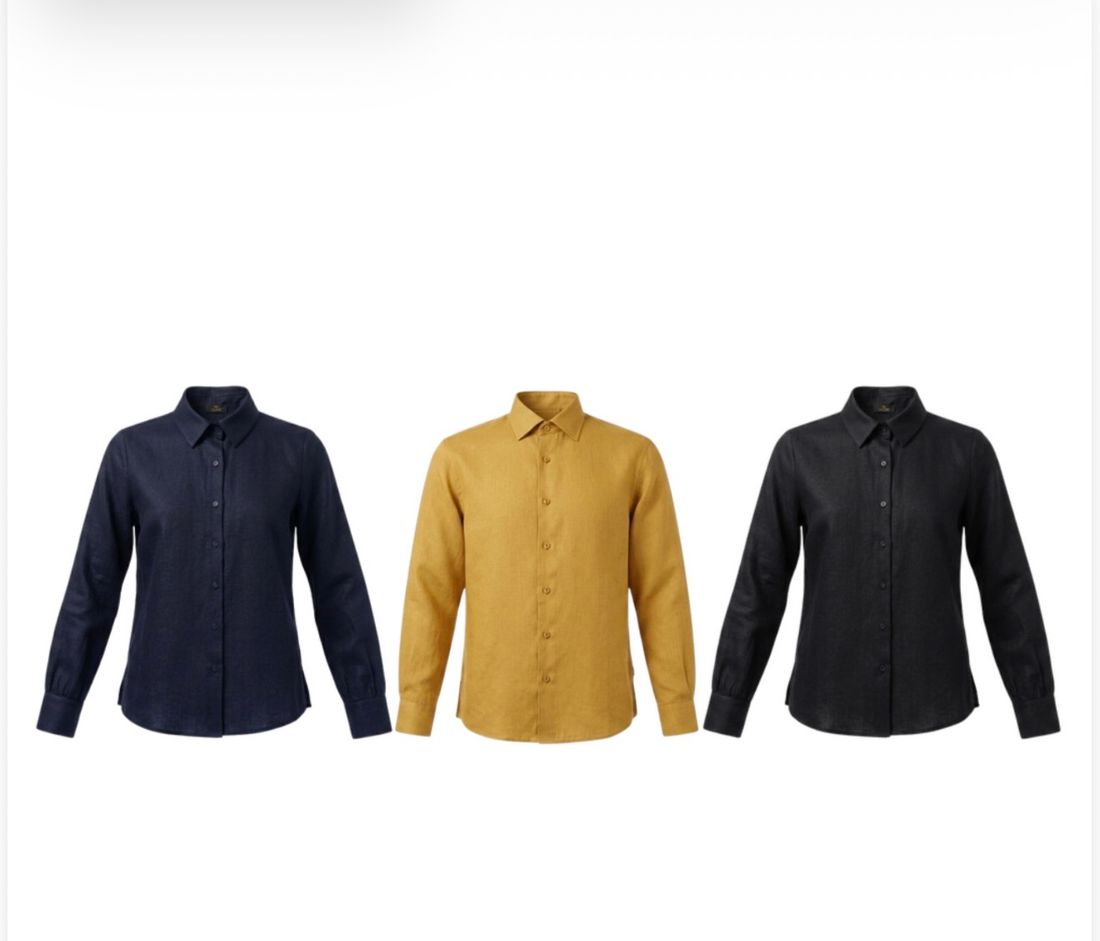 Camisa 100% Linho Natural - Doce Flor