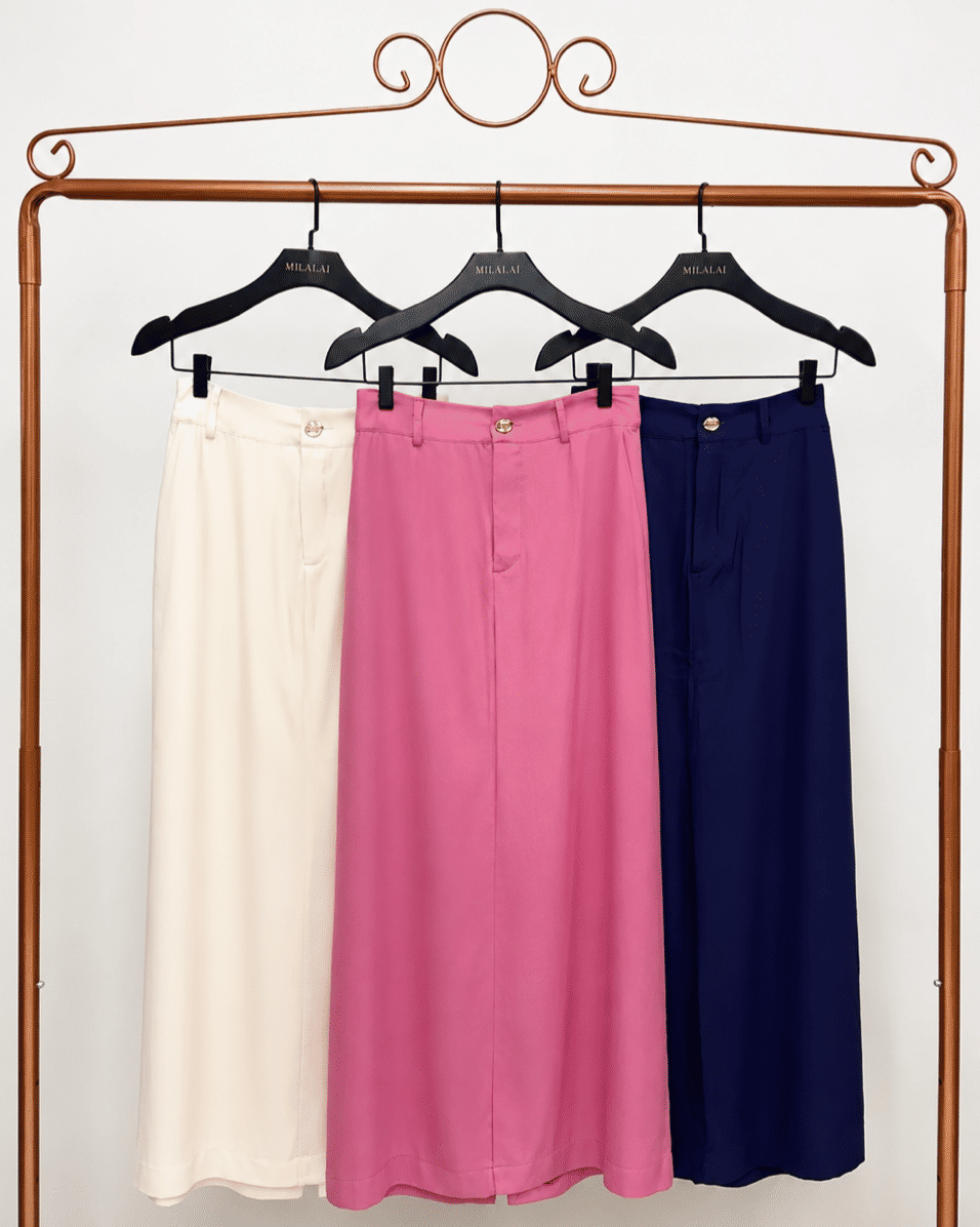 Saia Viscose Twill Costas Fenda - Milalai Saia Viscose Twill Costas Fenda - Milalai