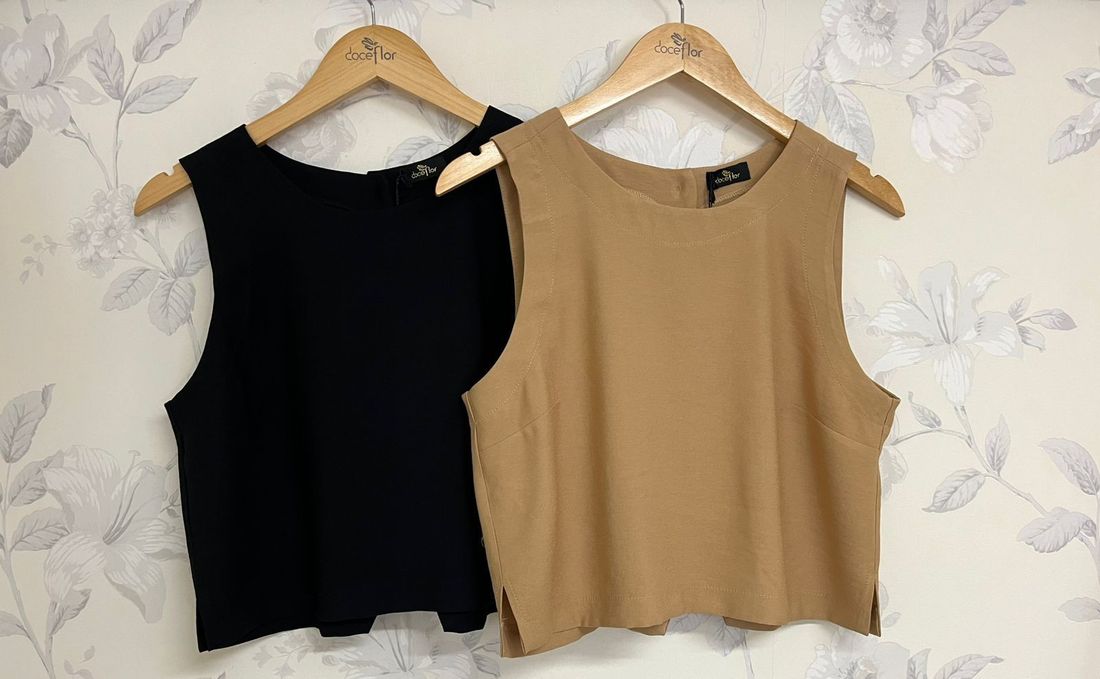 Blusa Cavada Abotoamento Nas Costas - Doce Flor