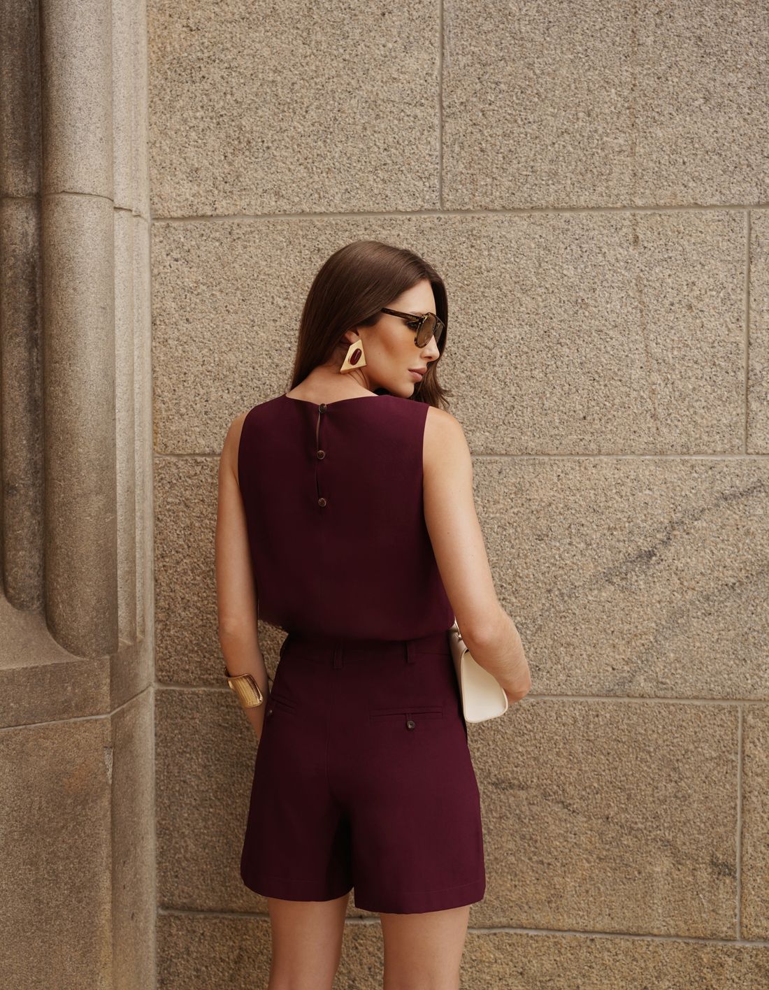 Short Alfaiataria com Pregas - Doce Flor Short Alfaiataria com Pregas - Doce Flor