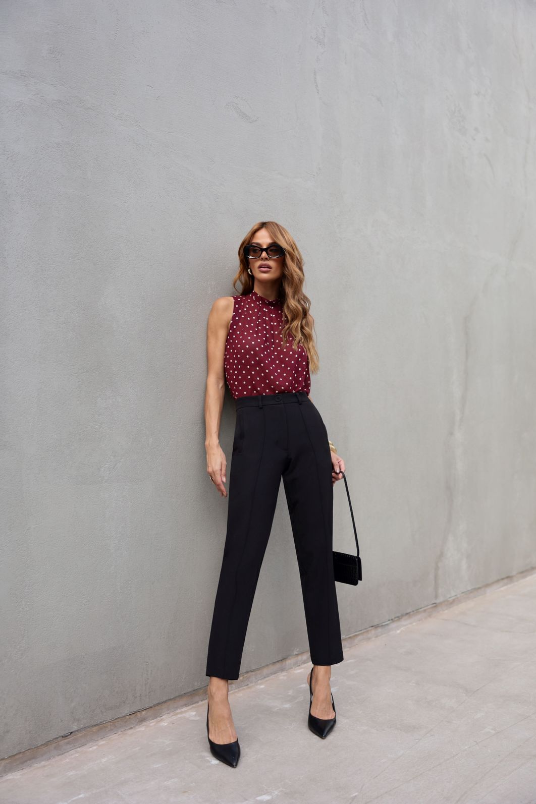 Calça Em Alfaiataria Com Nervuras- Doce Flor