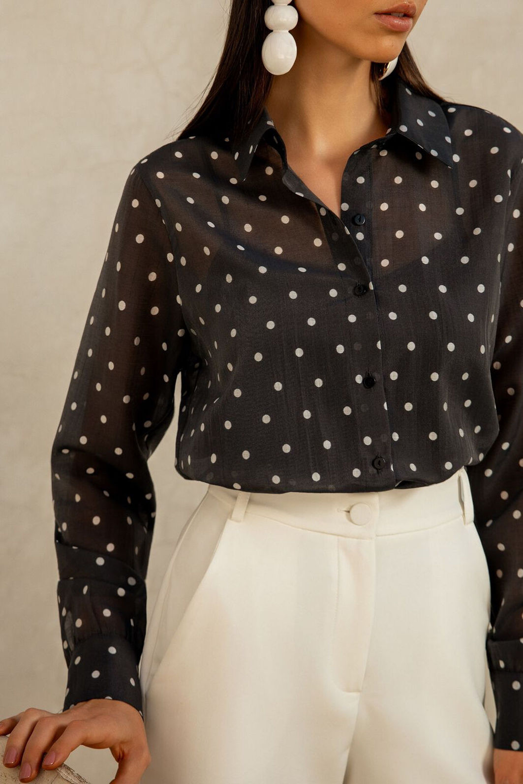 Camisa Liocel Poá - Doce Flor Camisa Liocel Poá - Doce Flor