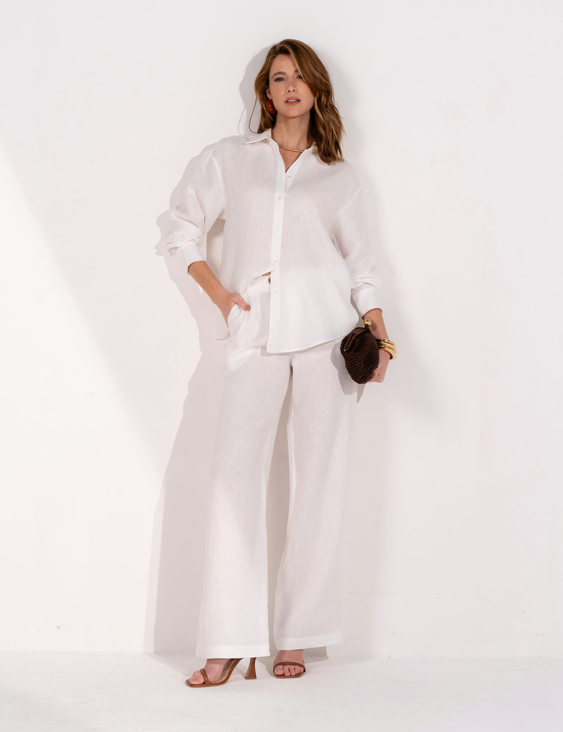 Calça 100% Linho - Unique Chic Calça 100% Linho - Unique Chic