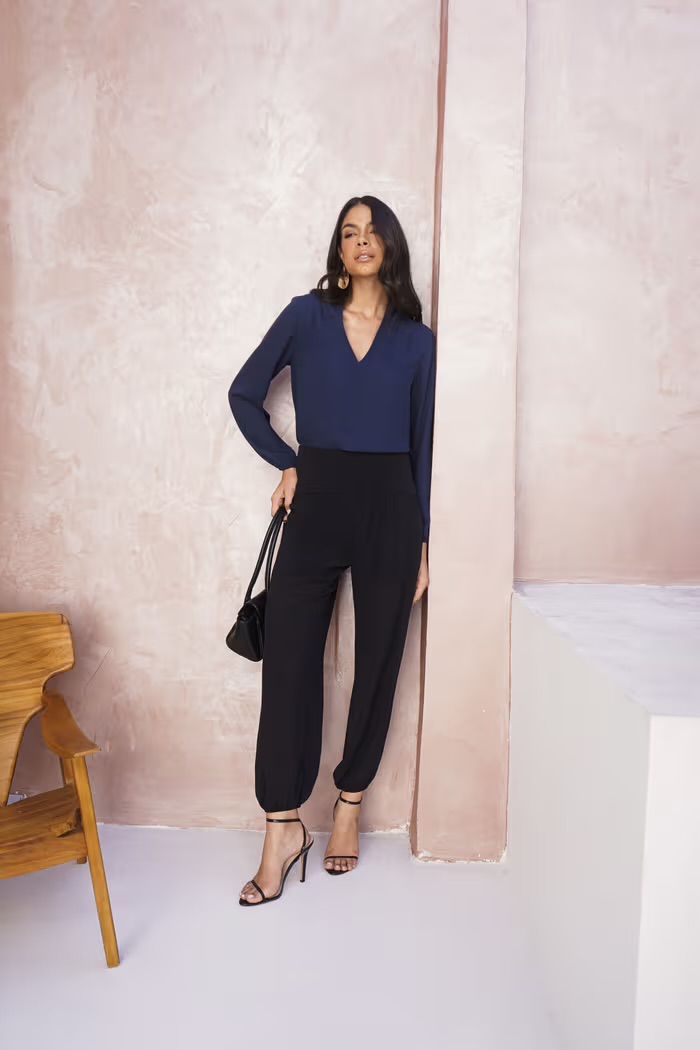 Calça Harem Yoryu Franzido - Donna Ritz Calça Harem Yoryu Franzido - Donna Ritz