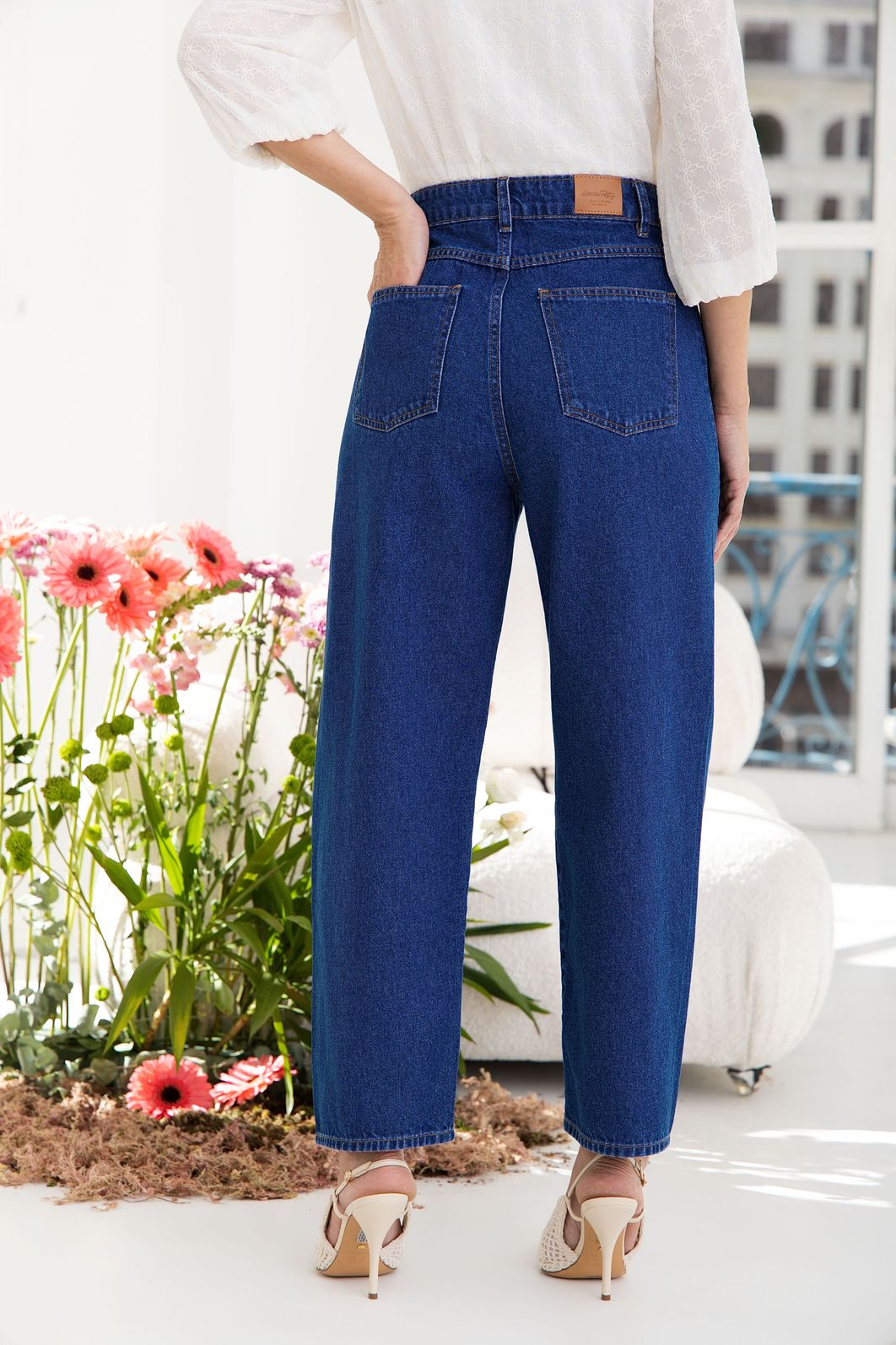 Calça Barrel Jeans - Donna Ritz Calça Barrel Jeans - Donna Ritz