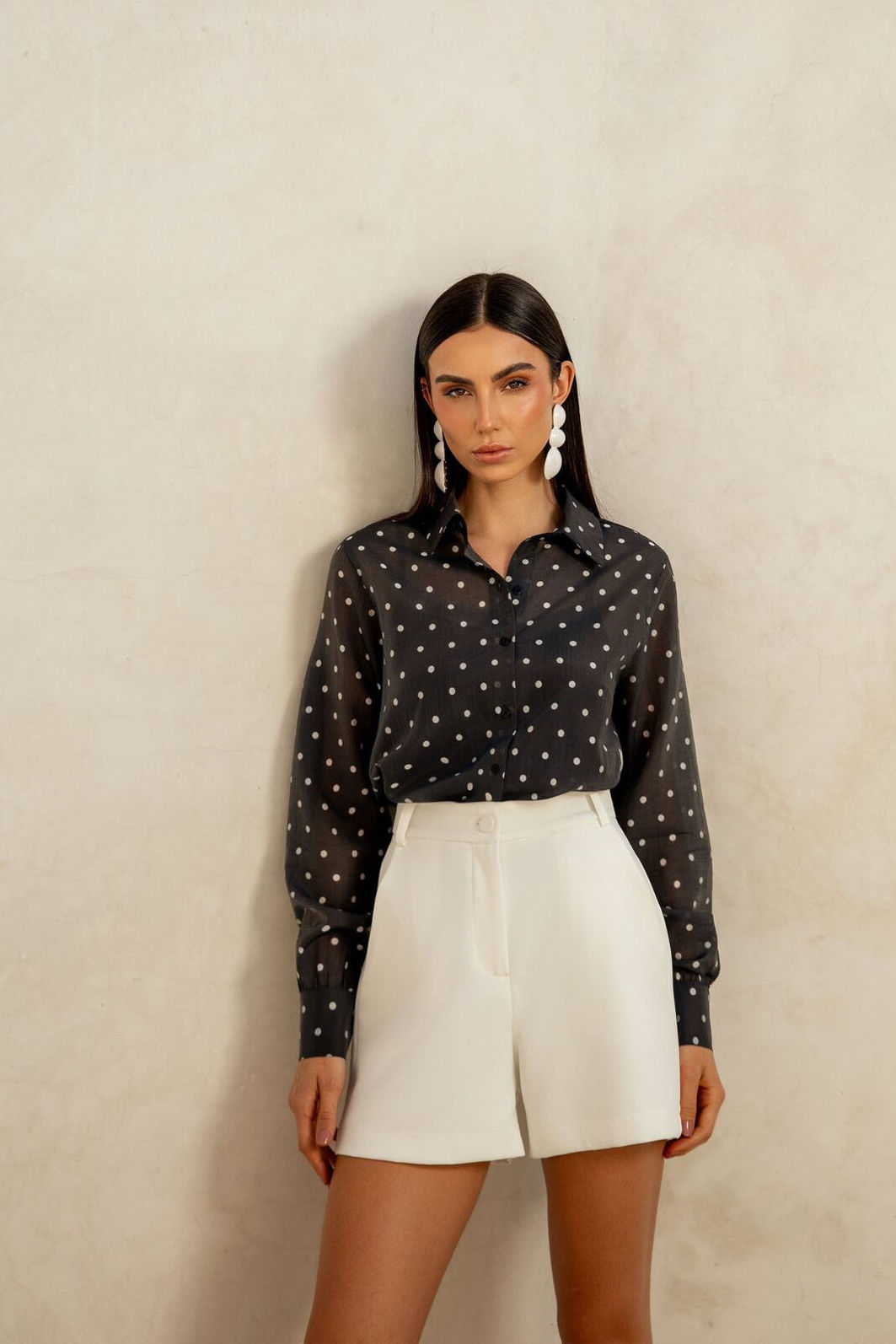 Camisa Liocel Poá - Doce Flor Camisa Liocel Poá - Doce Flor