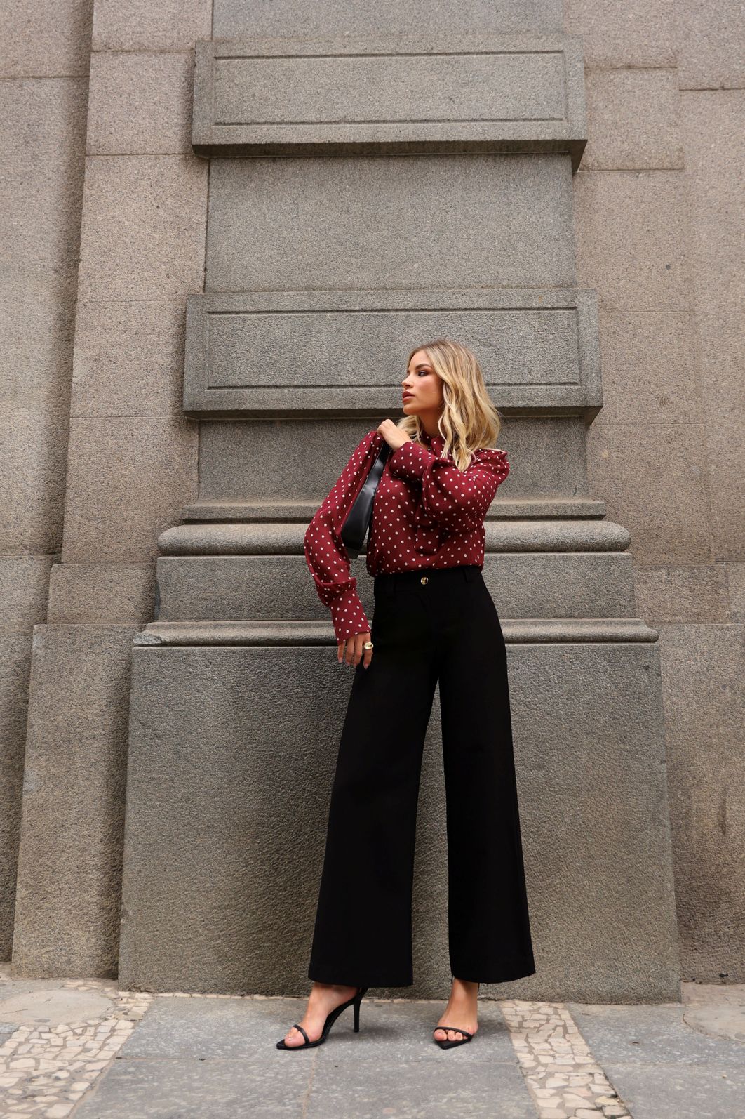 Blusa Crepe Manga Longa Poás - Doce Flor