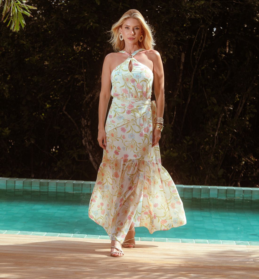 Vestido Longo Yoryu Estampa Floral - Donna Ritz