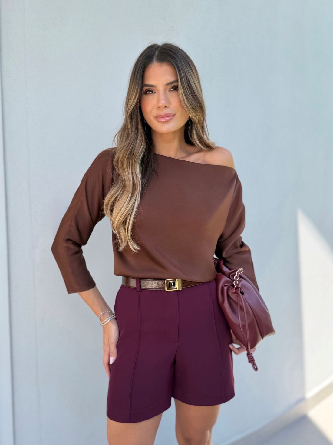 Blusa Decote Canoa - Doce Flor Blusa Decote Canoa - Doce Flor