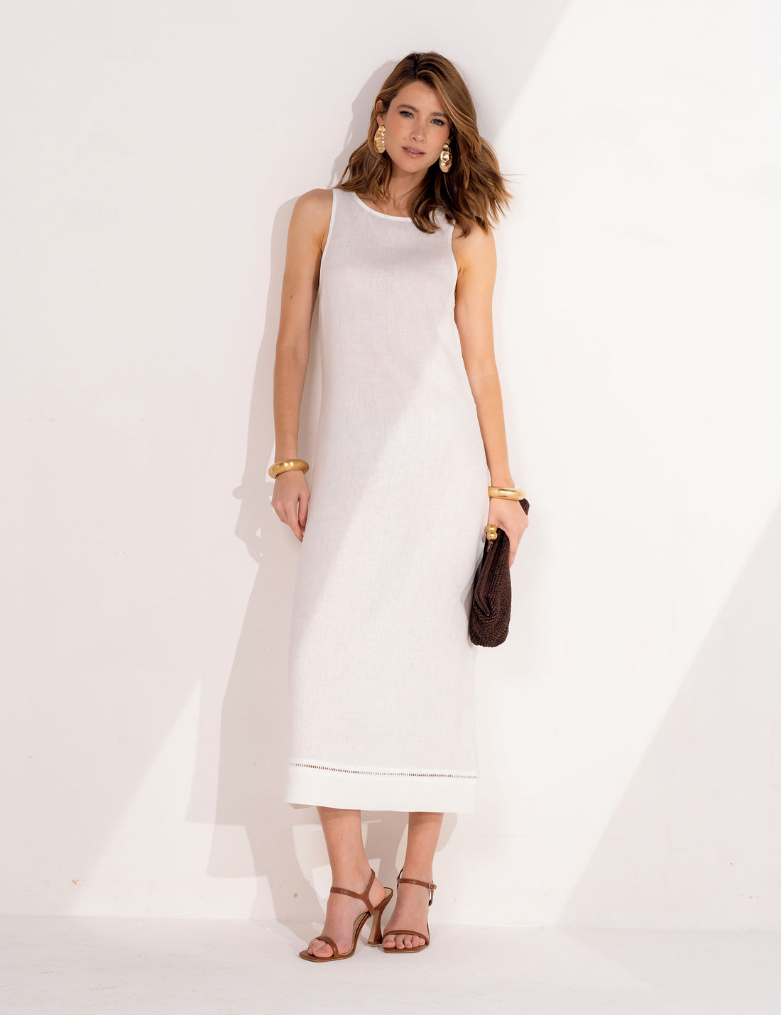 Vestido Linho Puro - Unique Chic Vestido Linho Puro - Unique Chic