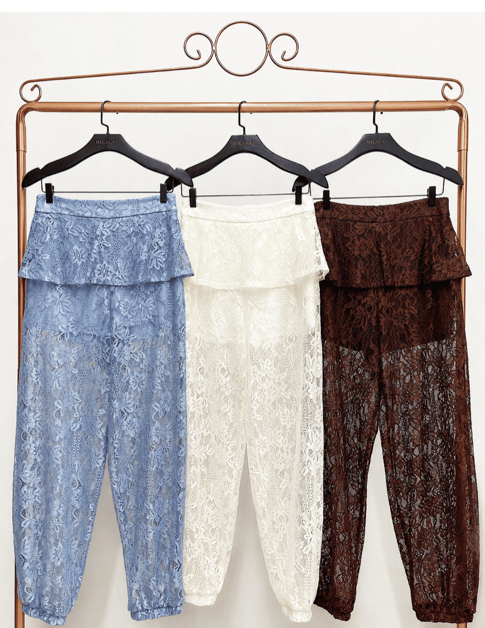 Calça Renda com Transparência - Milalai Calça Renda com Transparência - Milalai