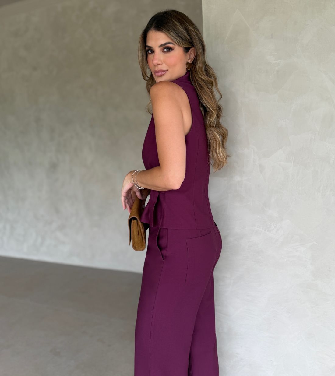 Colete Transpassado Com Fivela - Doce Flor