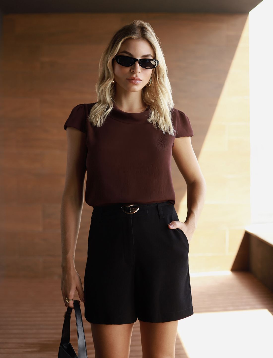 Blusa Crepe Com Gola - Doce Flor