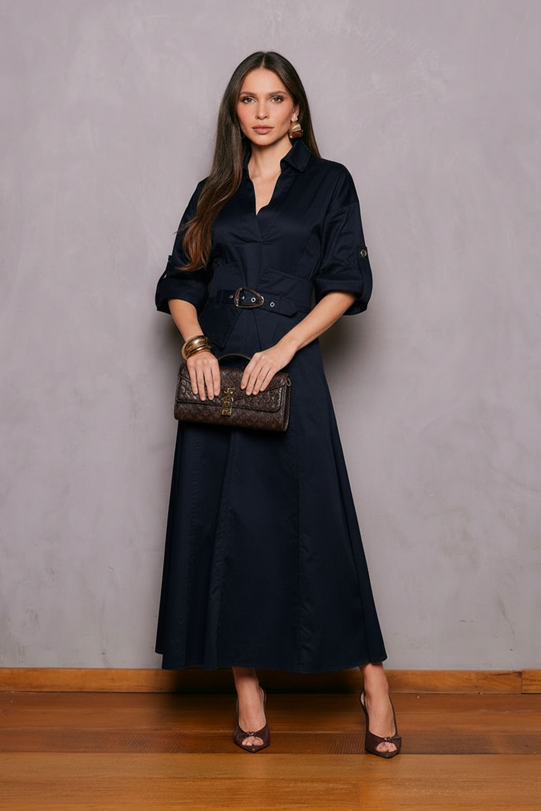 Vestido Chemise Com Corset - Unique Chic