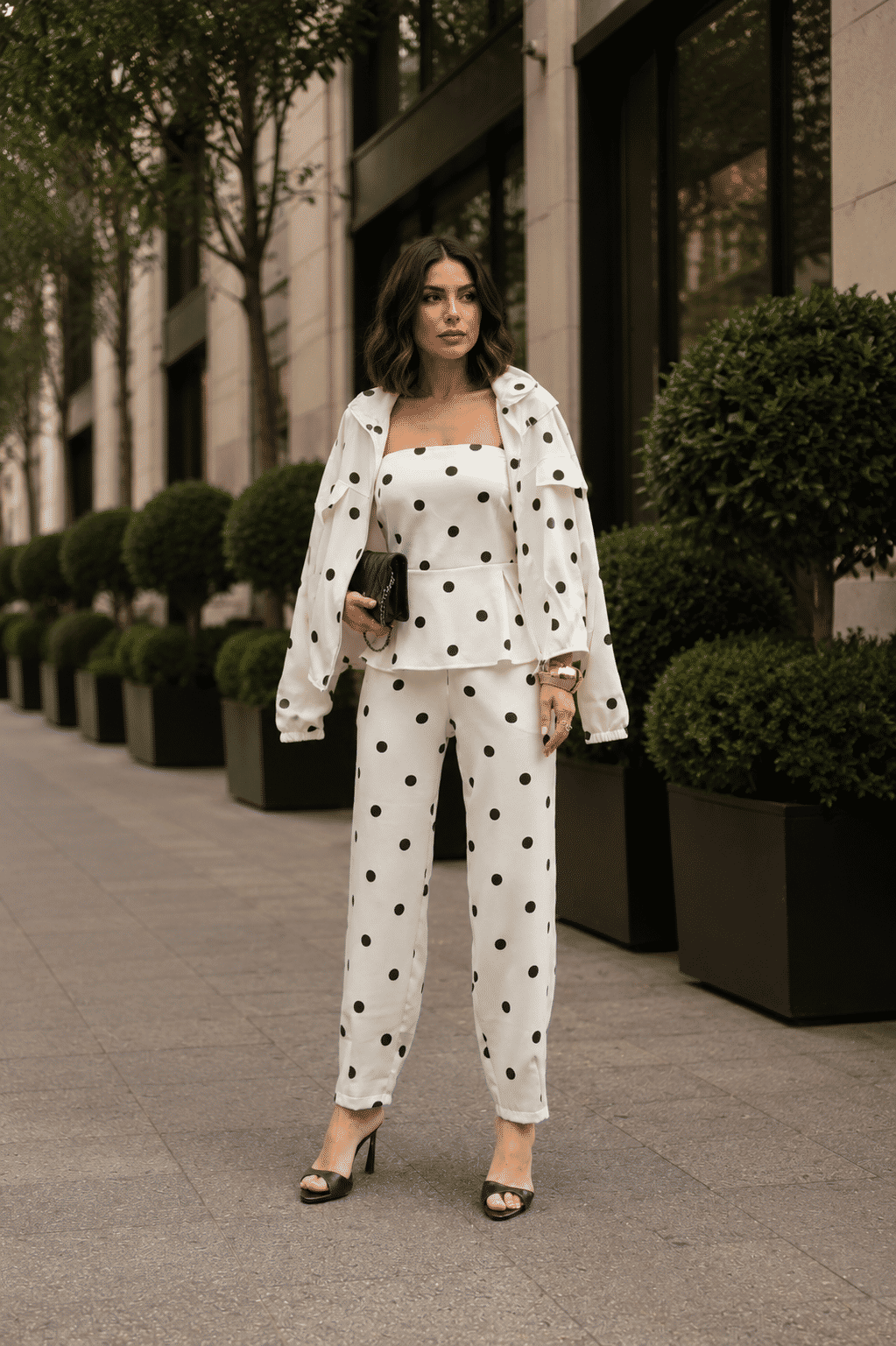 Jaqueta Oversized Poá Jaqueta Oversized Poá